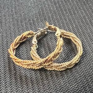 Vintage Gold Hoop Earrings
